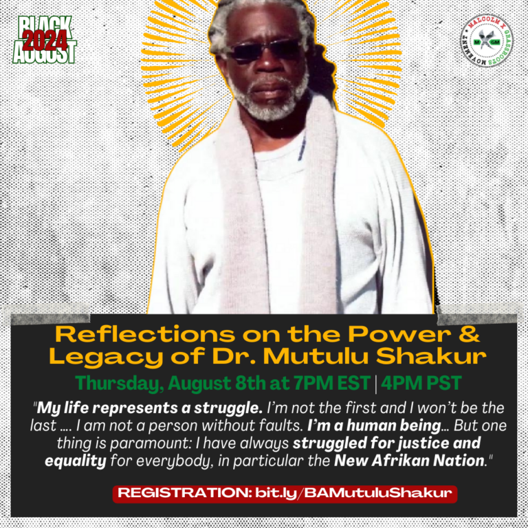 8_8 Dr. Mutulu Shakur Event